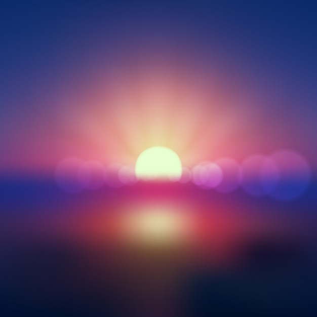 Free vector earth sunrise light effect in gradient colours