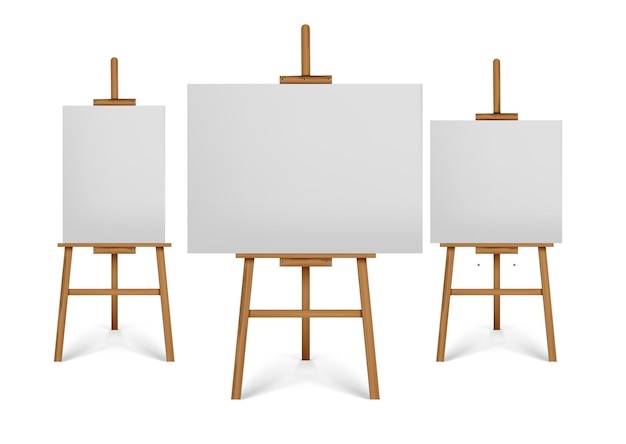 Canvas Stand Stock Illustration - Download Image Now - Easel