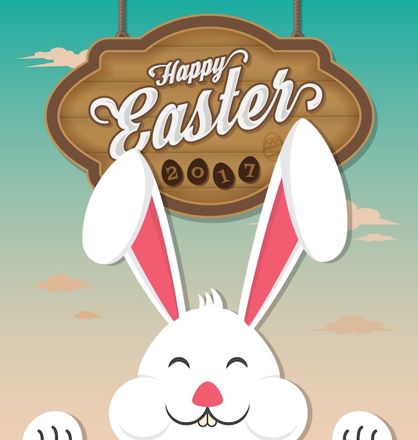 Vettore gratuito background design di pasqua