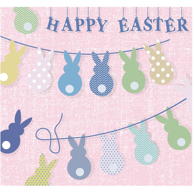 Vettore gratuito background design di pasqua