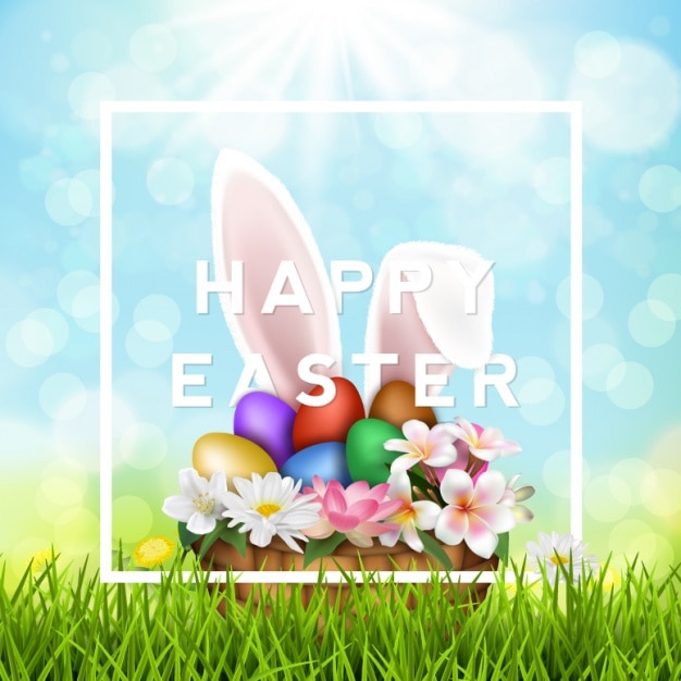 Background design di pasqua