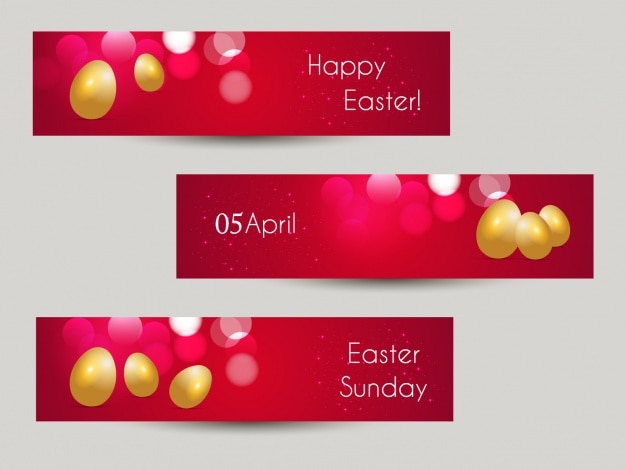 Easter banners collection