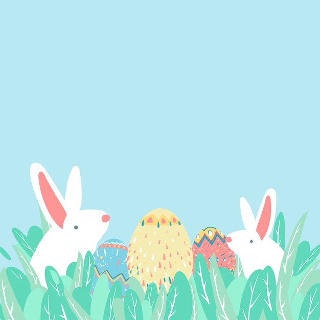 Easter border illustration