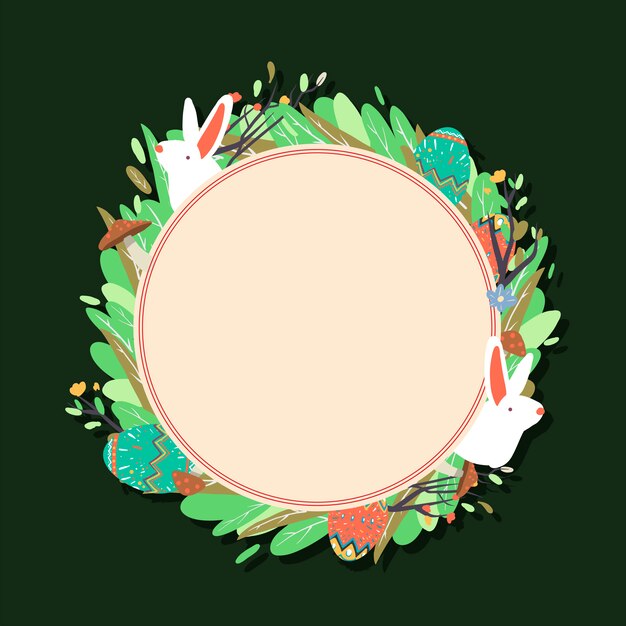 Easter border illustration