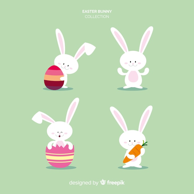 Free vector easter bunny collection