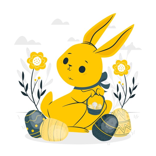 Easter bunny concept illustration