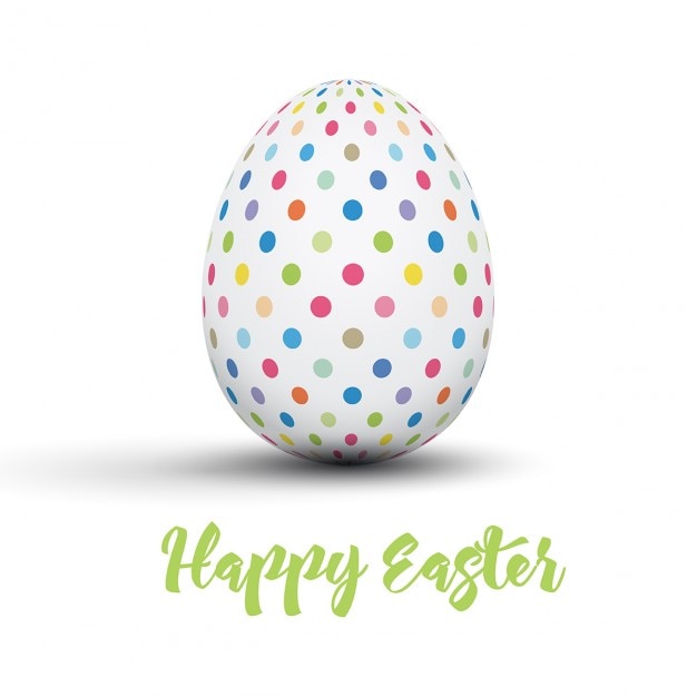 Easter egg, Blue Dotted Easter Egg with Pink Bow, blue and white polka-dot  egg with ribbon illustration, color, sphere, easter Eggs png