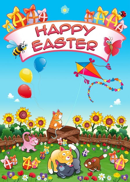 Free vector easter card