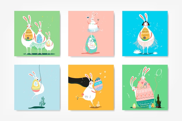 Easter celebration illustration collection