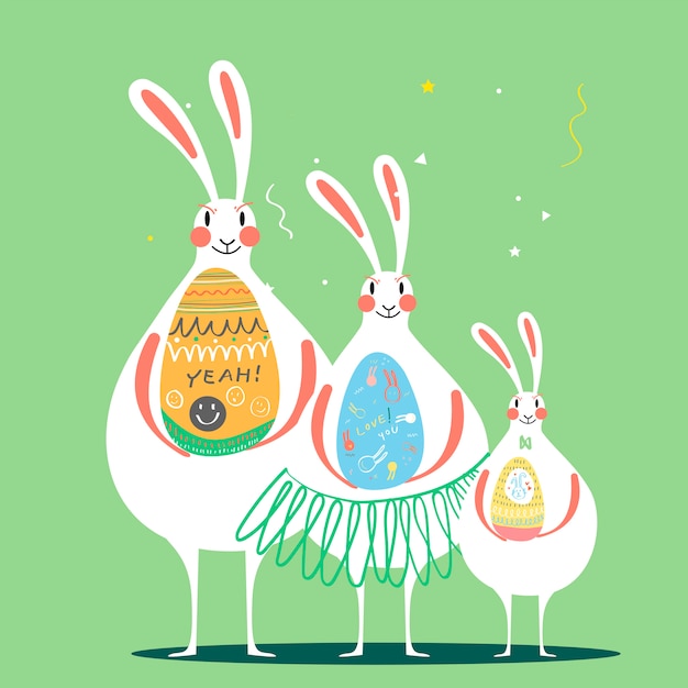 Free vector easter celebration illustration