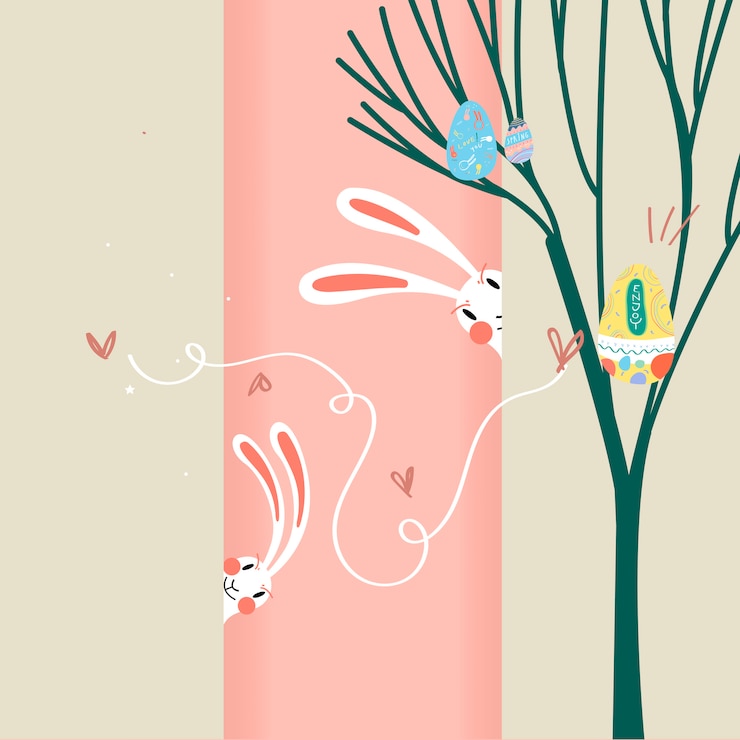 Free Vector easter celebration illustration