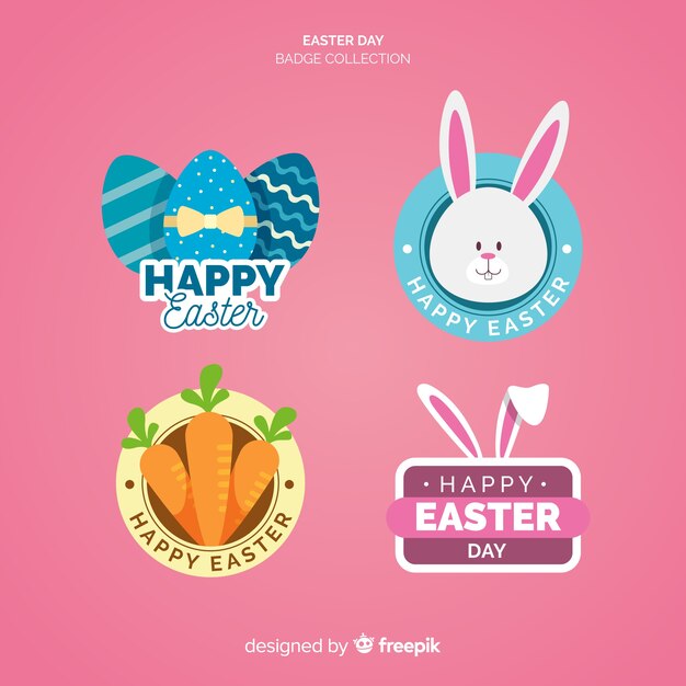 Easter day badge collection