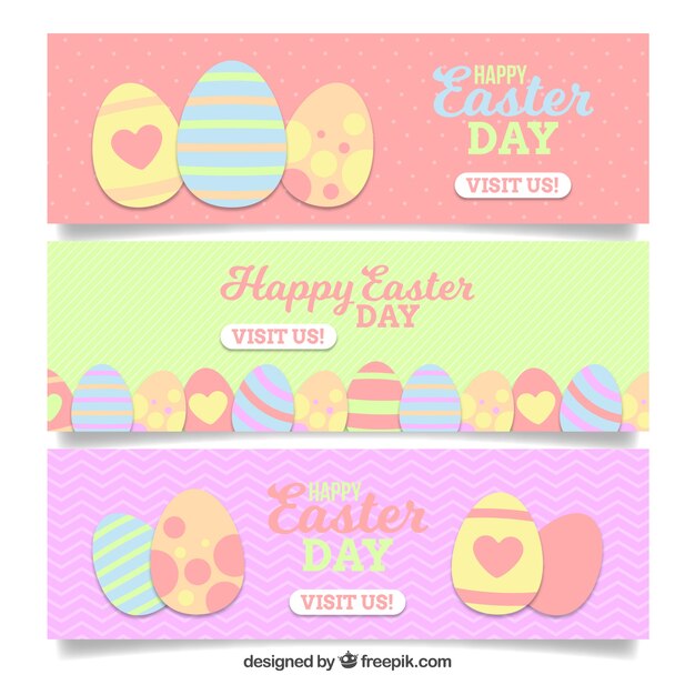 Easter day banners