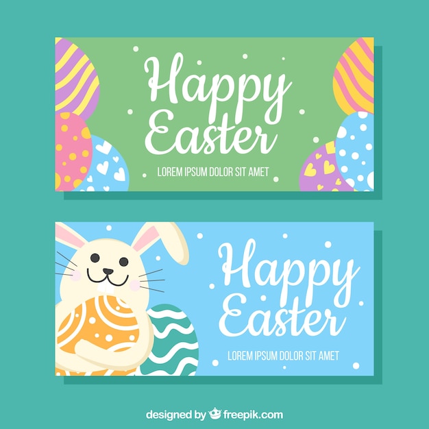 Easter day banners