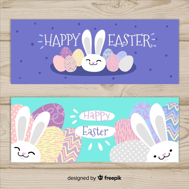 Easter day banners