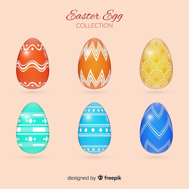復活祭の日の卵のコレクション