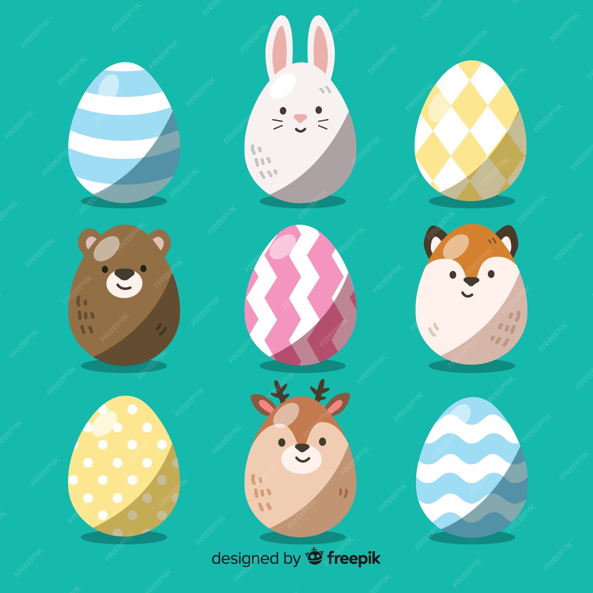 Easter のベクトルとイラストを無料でダウンロード Freepik