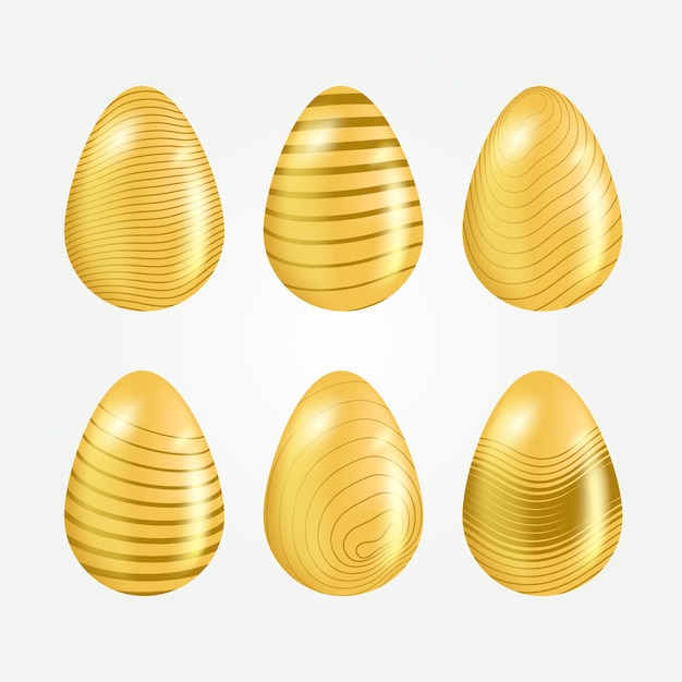 Easter day golden egg collection