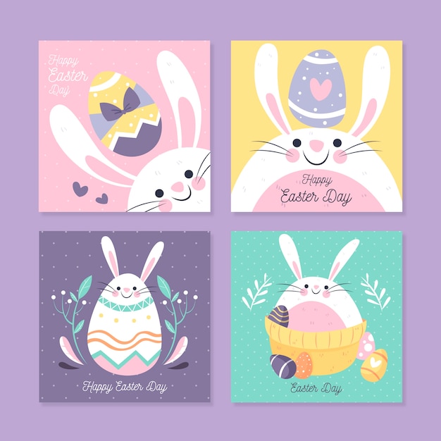 Easter day instagram post collection concept