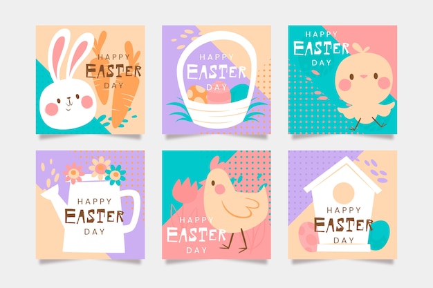 Easter day instagram post collection