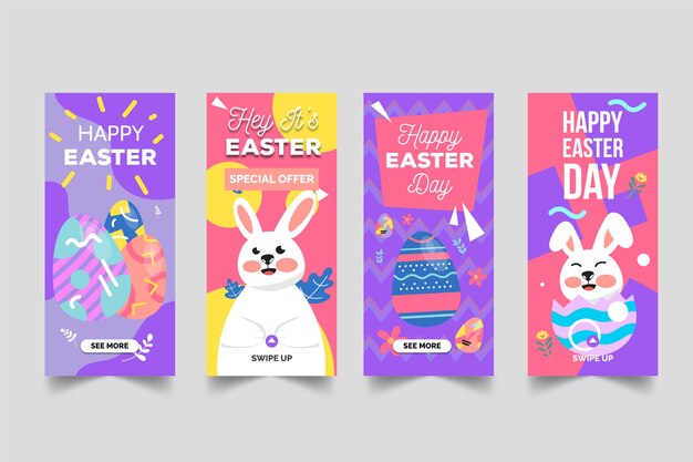 Easter day instagram stories collection theme