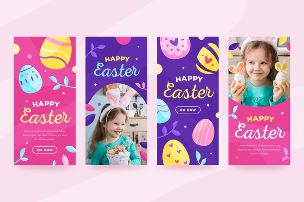 Easter day instagram stories collection
