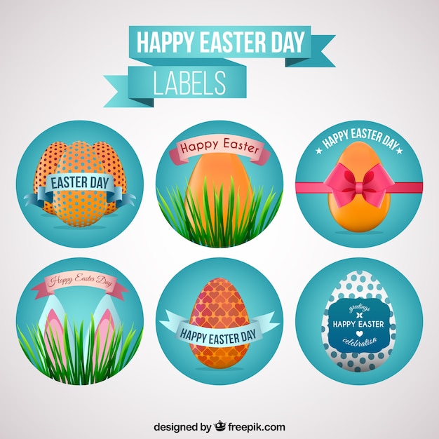Easter day label collection
