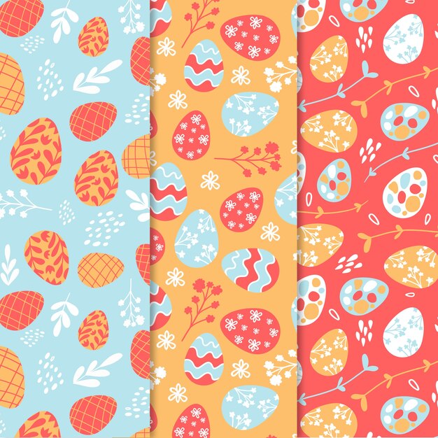 Easter day pattern collection concept