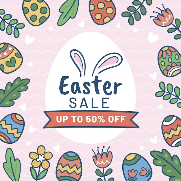 Free vector easter day sale