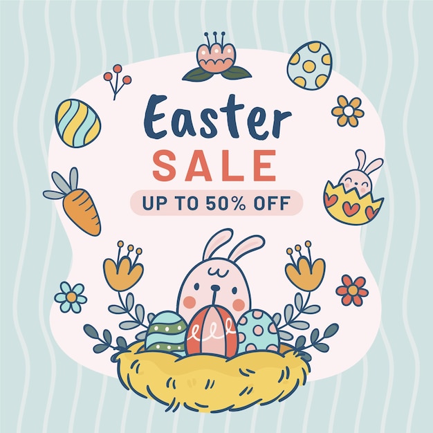 Free vector easter day sale