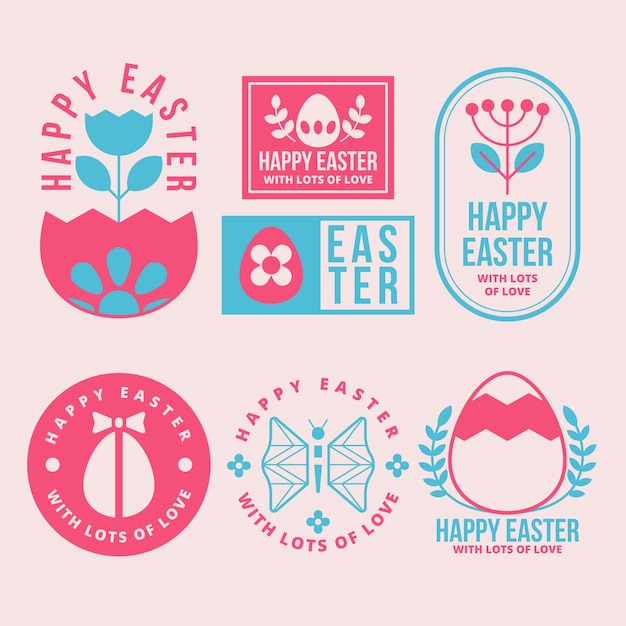 Easter day theme for label collection