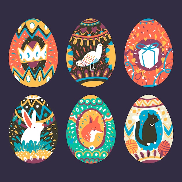 Коллекция дизайнов пасхальных яиц