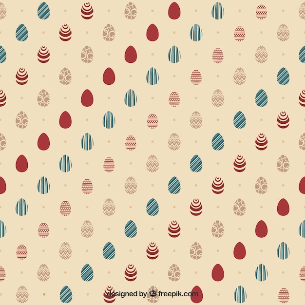 Free Vector easter eggs pattern