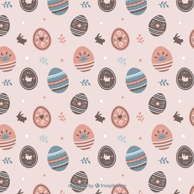 Free vector easter eggs pattern