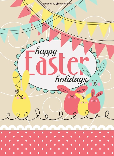 Easter party invitation template