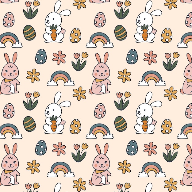 Easter pattern background