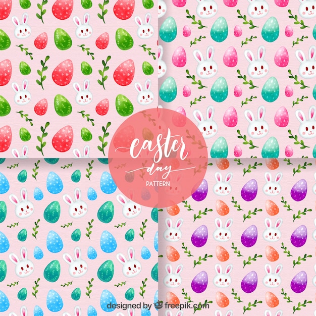 Easter pattern collection of four