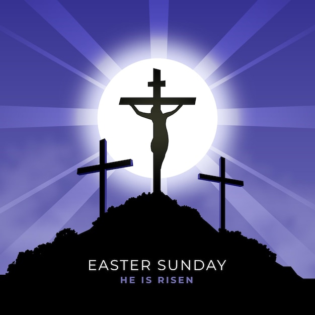 Easter sunday illustration