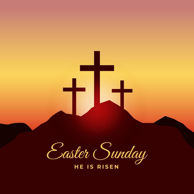 मुफ़्त वेक्टर easter sunday theme