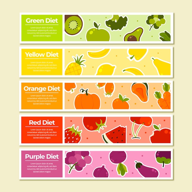 Free vector eat a rainbow infographic