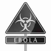 Free vector ebola danger black sign