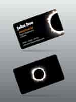 Free vector eclipse calling card
