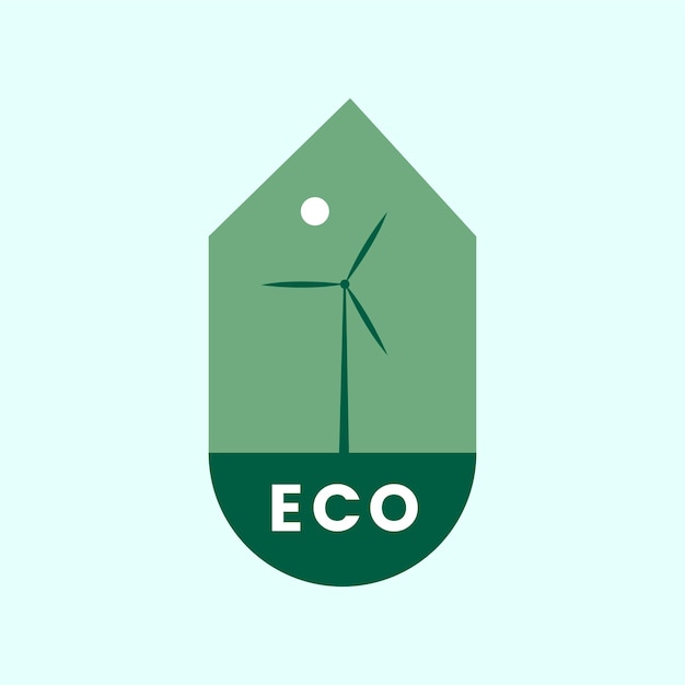 Free vector eco friendly alternative energy icon