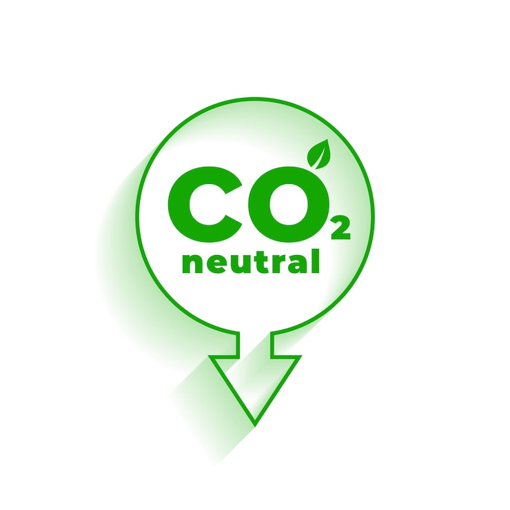 मुफ़्त वेक्टर eco friendly green co2 emission reduction sign in line style