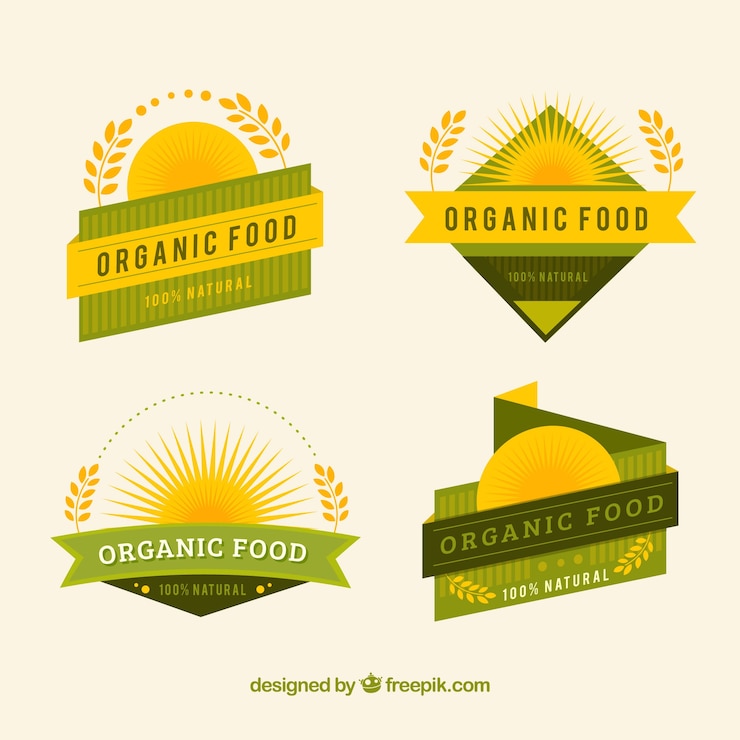 Free Vector eco-friendly retro sticker pack in flat design
