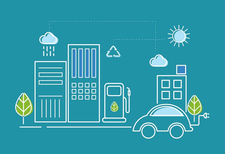 Free Vector eco friendly scenes 