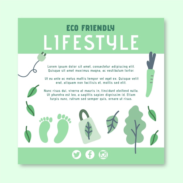 Eco friendly square flyer