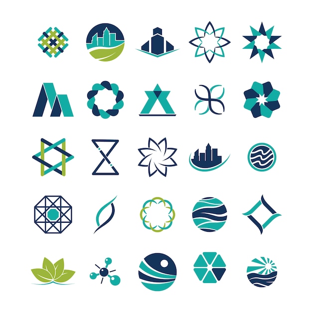 Free vector eco icons collection