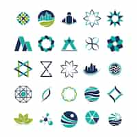 Free vector eco icons collection