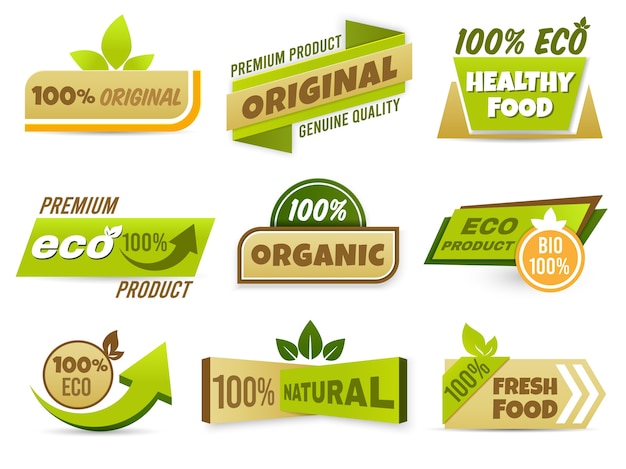 Eco label banner